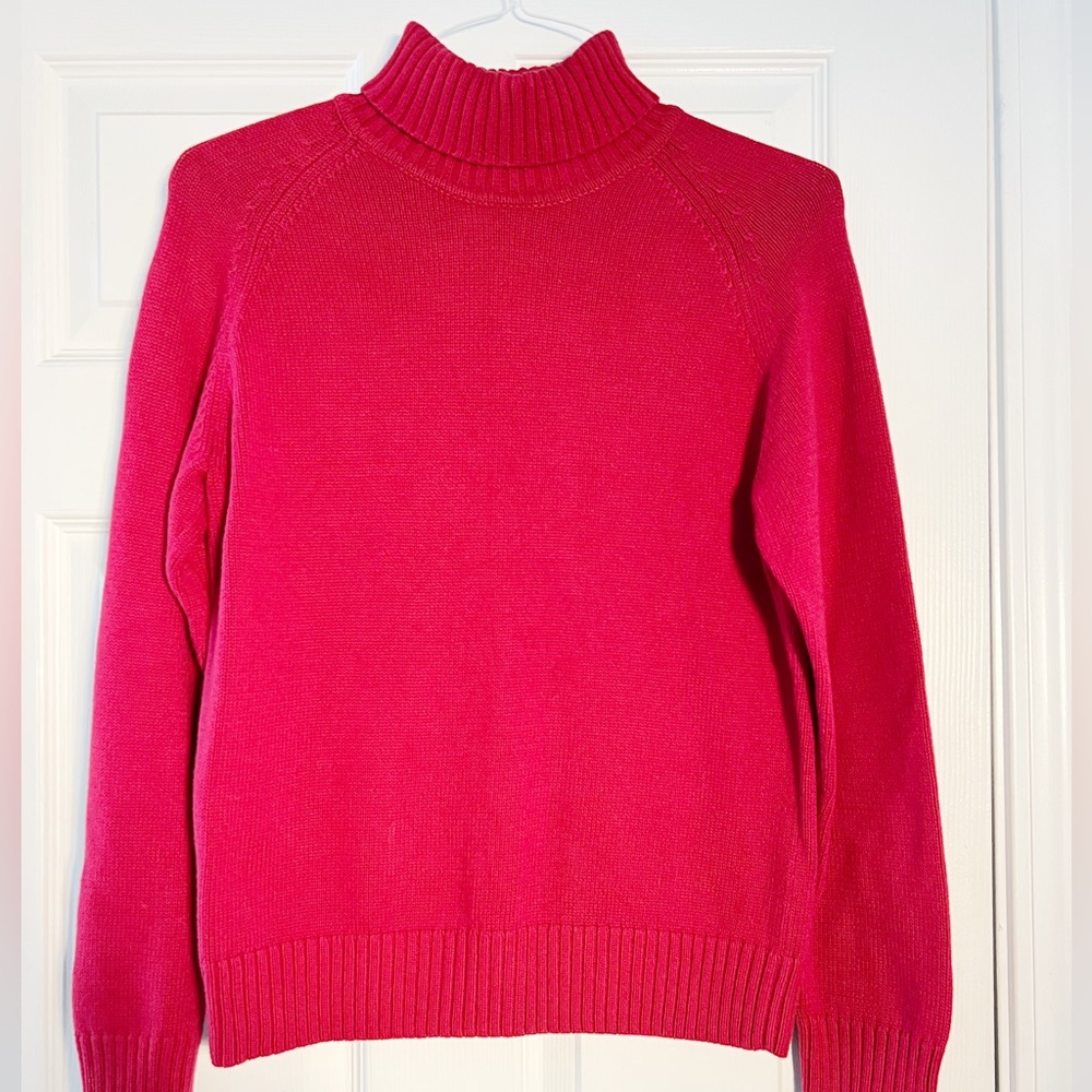 Jeanne Pierre | Red Turtleneck Sweater